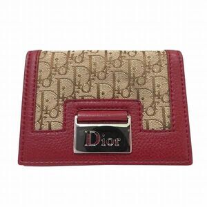 Dior Trotter Leather Canvas Card Case